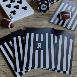 American Football Referee Stripes-speelkaarten Pokerkaarten