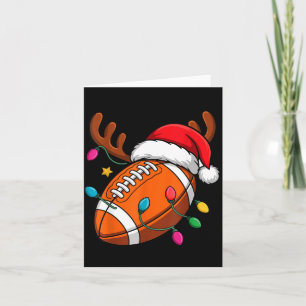 American Football Rendierhoorns Kerstmis Xmas Ba Kaart