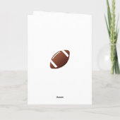 American Football Rode Dank je Coach Fotokaart Bedankkaart (Achterkant)
