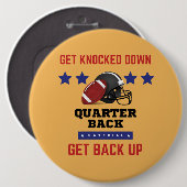 American Football Ronde Button 6,0 Cm (Voorkant /achterkant)