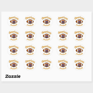 American football ronde sticker