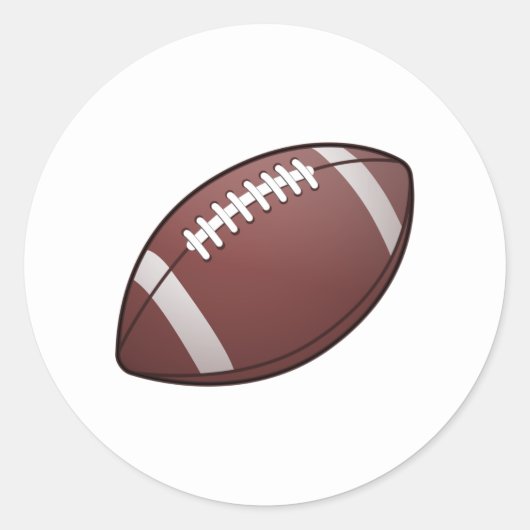 American Football Ronde Sticker (Voorkant)
