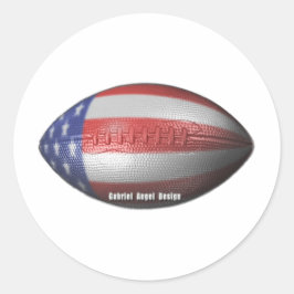 American Football Ronde Sticker