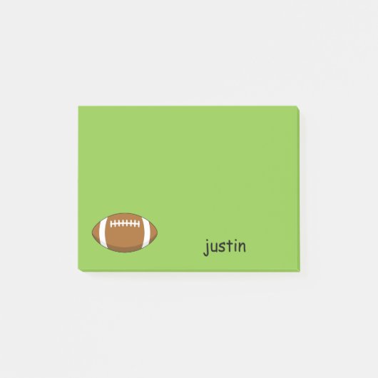 American Football Rugby Bal Personaliseer Post-it® Notes (Voorkant)