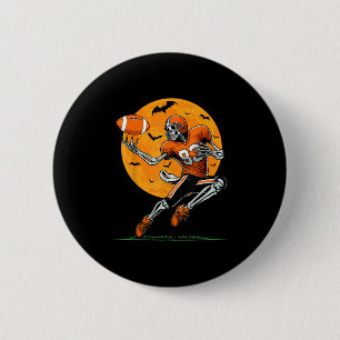 American Football Skelet Jongens Halloween Footbal Ronde Button 5,7 Cm