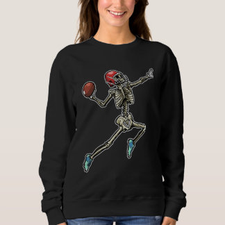 American Football Skeleton Quarterback Football Pl Trui