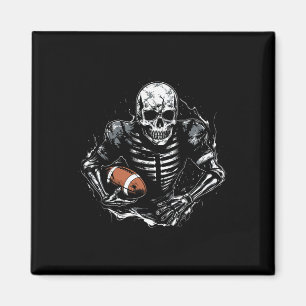 American Football Skeleton voetballer Halloween S Magneet