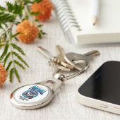 American football sleutelhanger (Zijkant)