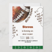 American football sport bal kinderen verjaardag kaart (Voorkant)