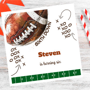 American football sport bal kinderen verjaardag servet
