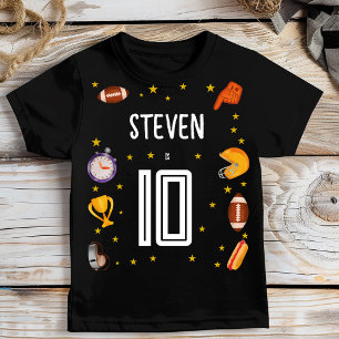 American football sport bal kinderen verjaardag t-shirt
