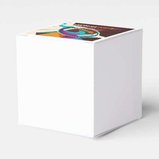 American Football Sport Ball Abstract Bedankdoosjes (Voorkant Zijde)