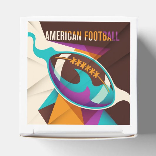 American Football Sport Ball Abstract Bedankdoosjes (Bovenkant)
