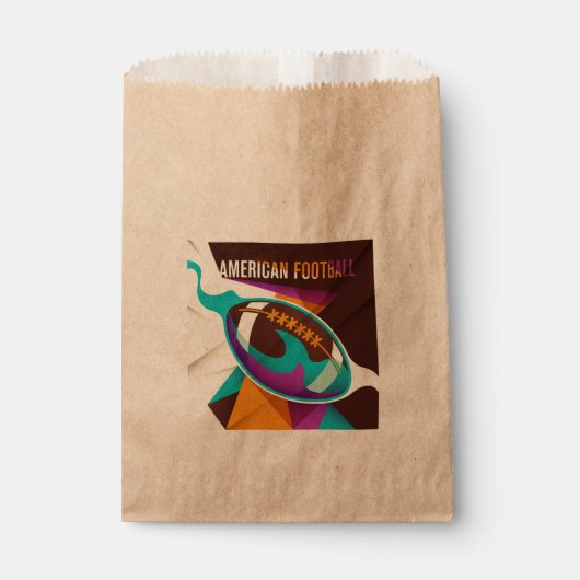 American Football Sport Ball Abstract Bedankzakje (Voorkant)