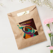 American Football Sport Ball Abstract Bedankzakje (Gezegeld)