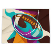 American Football Sport Ball Abstract Groot Cadeauzakje (Voorkant)
