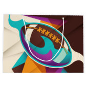 American Football Sport Ball Abstract Groot Cadeauzakje (Achterkant)