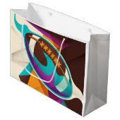 American Football Sport Ball Abstract Groot Cadeauzakje (Voorkant Gekanteld)