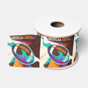 American Football Sport Ball Abstract Grosgrain Lint