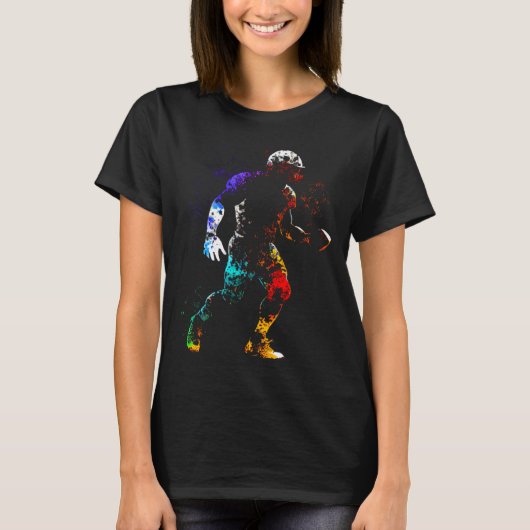 American Football Sport Ball Player T-shirt (Voorkant)