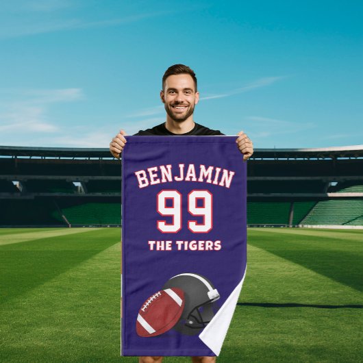 american Football sports towel, coach bath towel Handdoek