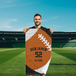 American Football sports towel, coach bath towel Handdoek