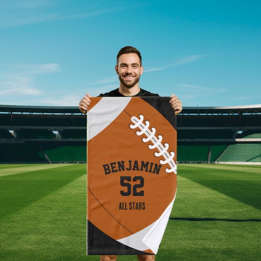 American Football sports towel, coach bath towel Handdoek