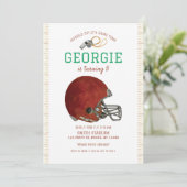 American Football Uitnodiging | Football Helm (Staand voorkant)