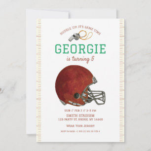 American Football Uitnodiging   Football Helm