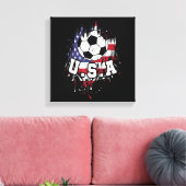 American Football USA Canvas Afdruk (Insitu (Woonkamer))
