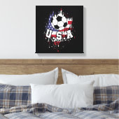 American Football USA Canvas Afdruk (Insitu (Slaapkamer))