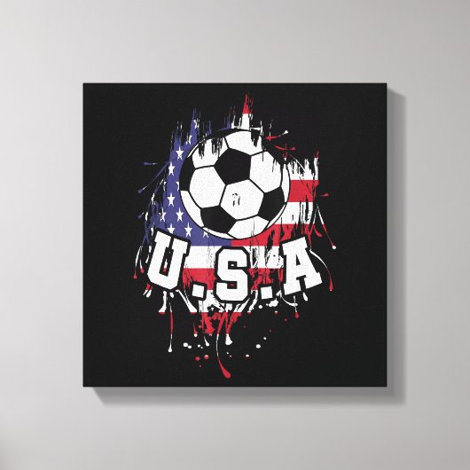 American Football USA Canvas Afdruk (Voorkant)