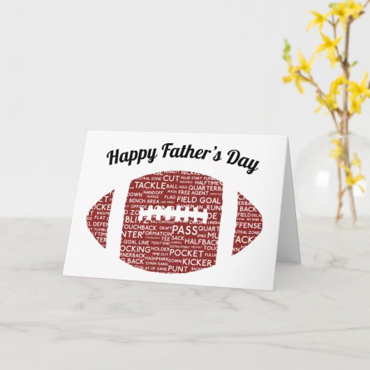 American Football Vaderdagkaart Kaart (Gele Bloem)