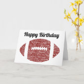 American Football Verjaardagskaart Kaart (Gele Bloem)