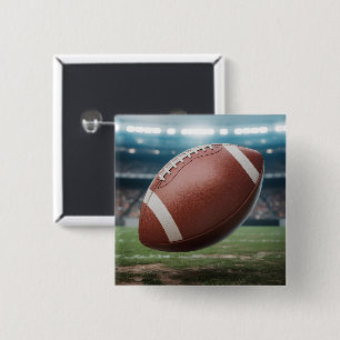 American Football Vierkante Button 5,1 Cm