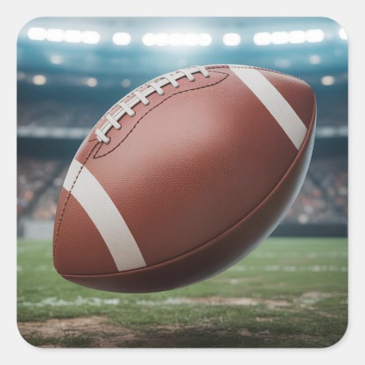 American Football Vierkante Sticker (Voorkant)