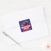 American Football Vierkante Sticker (Envelop)
