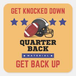 American Football Vierkante Sticker