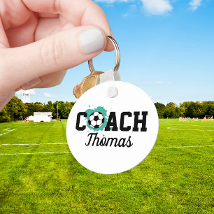American Football   Voetbal coach of spelersnaam Sleutelhanger