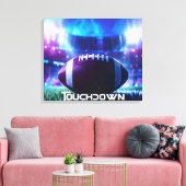 AMERICAN FOOTBALL - VOETBAL - TOUCHDOWN CANVAS AFDRUK (Insitu (Woonkamer))