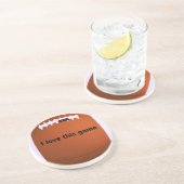 American football zandsteen onderzetter (Zijkant)