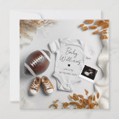 American Football zwangerschapsaankondiging Kaart (Voorkant)