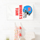 American footballhelm spandoek (Insitu)