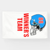 American footballhelm spandoek (Horizontaal)