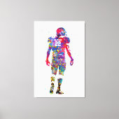 American Footballspeler Canvas Afdruk (Voorkant)