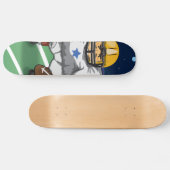 American footballspeler skateboard (Horizontaal)