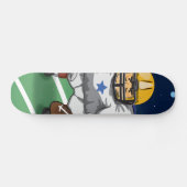 American footballspeler skateboard (Horizontaal)