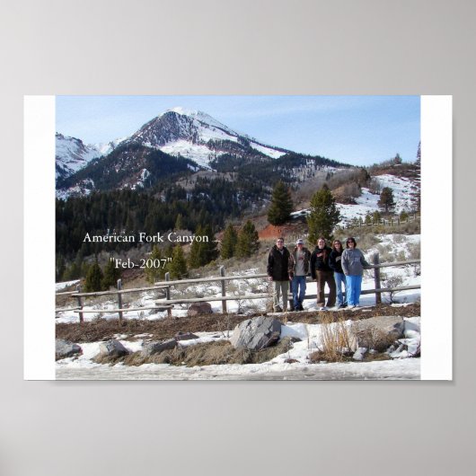 American Fork Canyon Poster (Voorkant)
