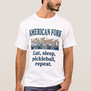 American Fork Pickleball Utah Bergzicht T-shirt