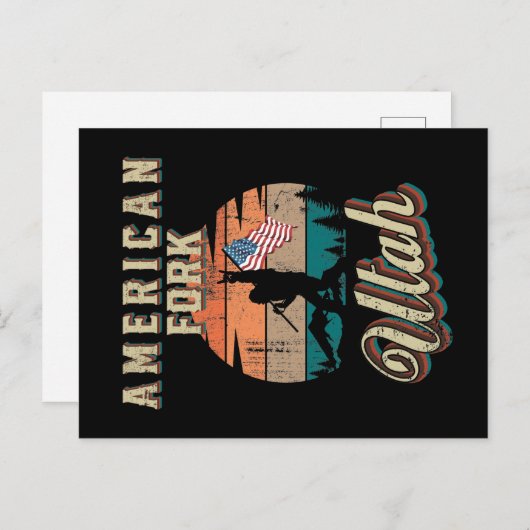 American Fork Utah Briefkaart (Voorkant / Achterkant)